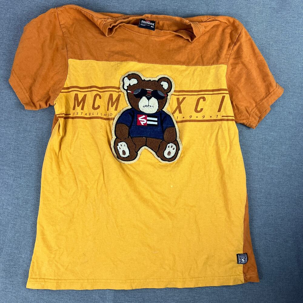 Southpole Y2K millenium MCMXCI‎ teddy bear shirt Size M